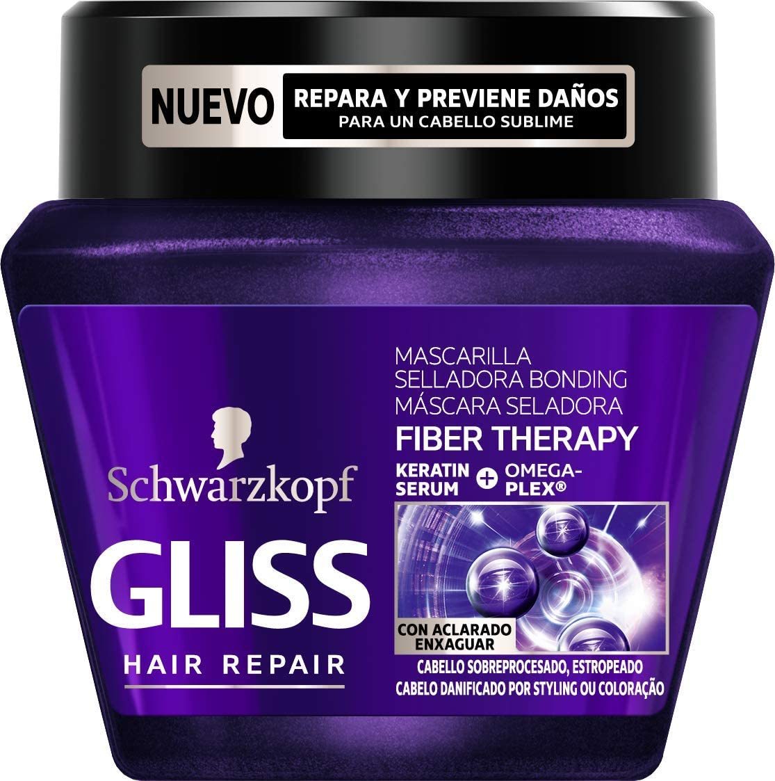 Beauty Gliss - Acondicionador Express Fiber Therapy - Sin Aclarado Para cabello Sobreprocesado