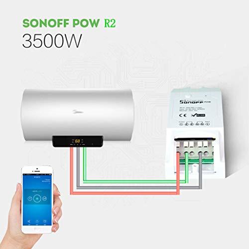 Products Sonoff Pow R2 WiFi Inalámbrico Interruptor ON/Off 16A Con Medición del Consumo