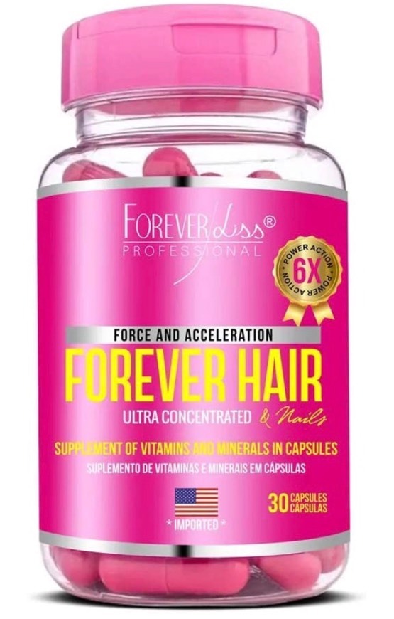 Moda Forever Hair Tratamento 30 Capsulas, FOREVER LISS, Rosa 