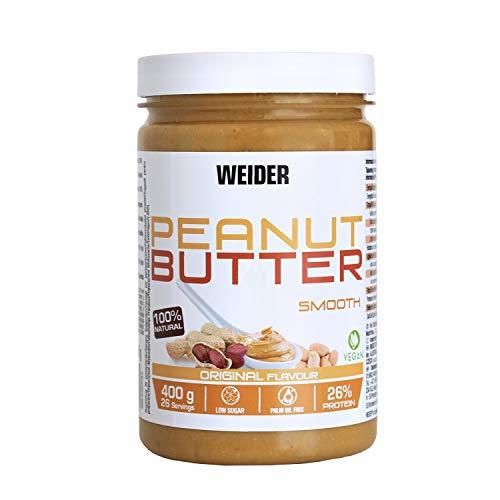 Weider Peanut Butter 100% Mantequilla De Cacahuete natural con textura suave y