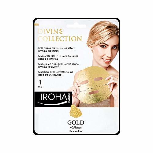Social Iroha Nature - Mascarilla Facial Divine Foil Hidra Firmeza, Efecto Sauna con