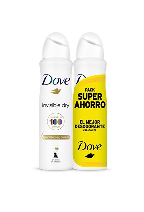 Social Dove Invisible Dry Desodorante Antitranspirante en Aerosol Antimanchas en 100 Colores sin