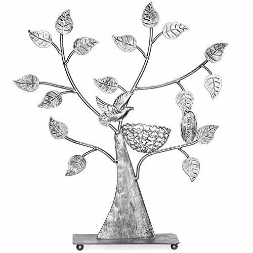 Social SONGMICS Expositor de pendientes anillos pulseras Soporte para joyería Diseño de árbol