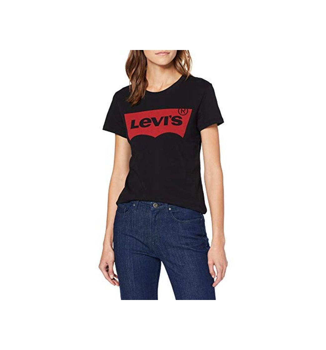 Social Levi's The Perfect Tee, Camiseta para Mujer, Negro