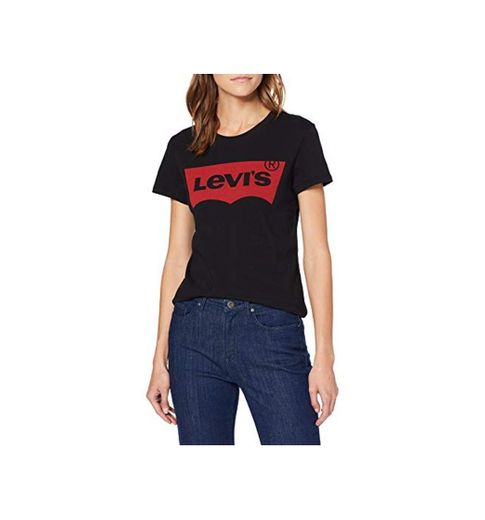 Levi's The Perfect Tee, Camiseta para Mujer, Negro