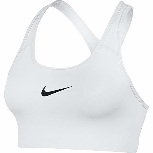 Fitness Nike W Np Pro Classic Swoosh Bra, Sujetador deportivo para Mujer, Blanco