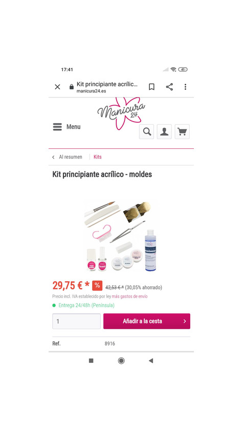 Product Kit completo uñas acrilicas 