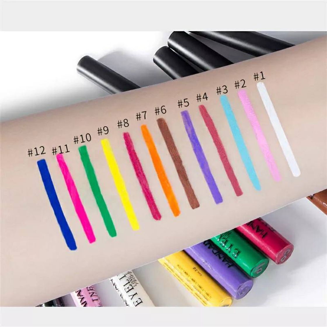 Moda Eyeliner color fantasia