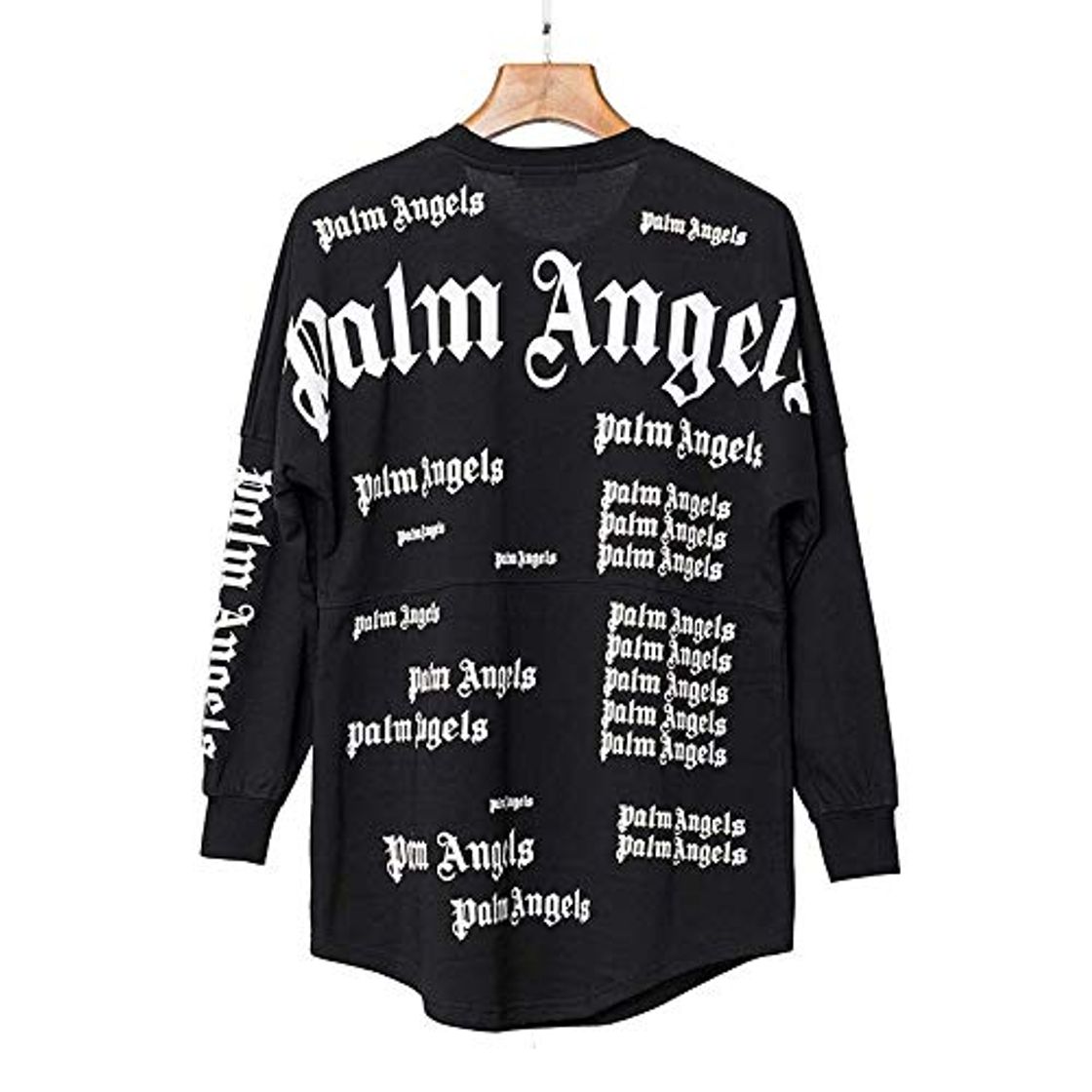 Moda WHTIAN Sudadera Otoño E Invierno Graffiti Palm Angel Print, Así como Suéter