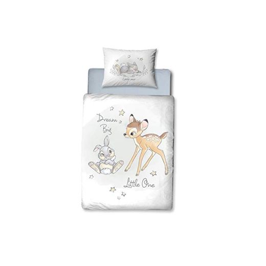 Bambi Ropa de cama para bebé de franela/franela ☆ 1 funda de