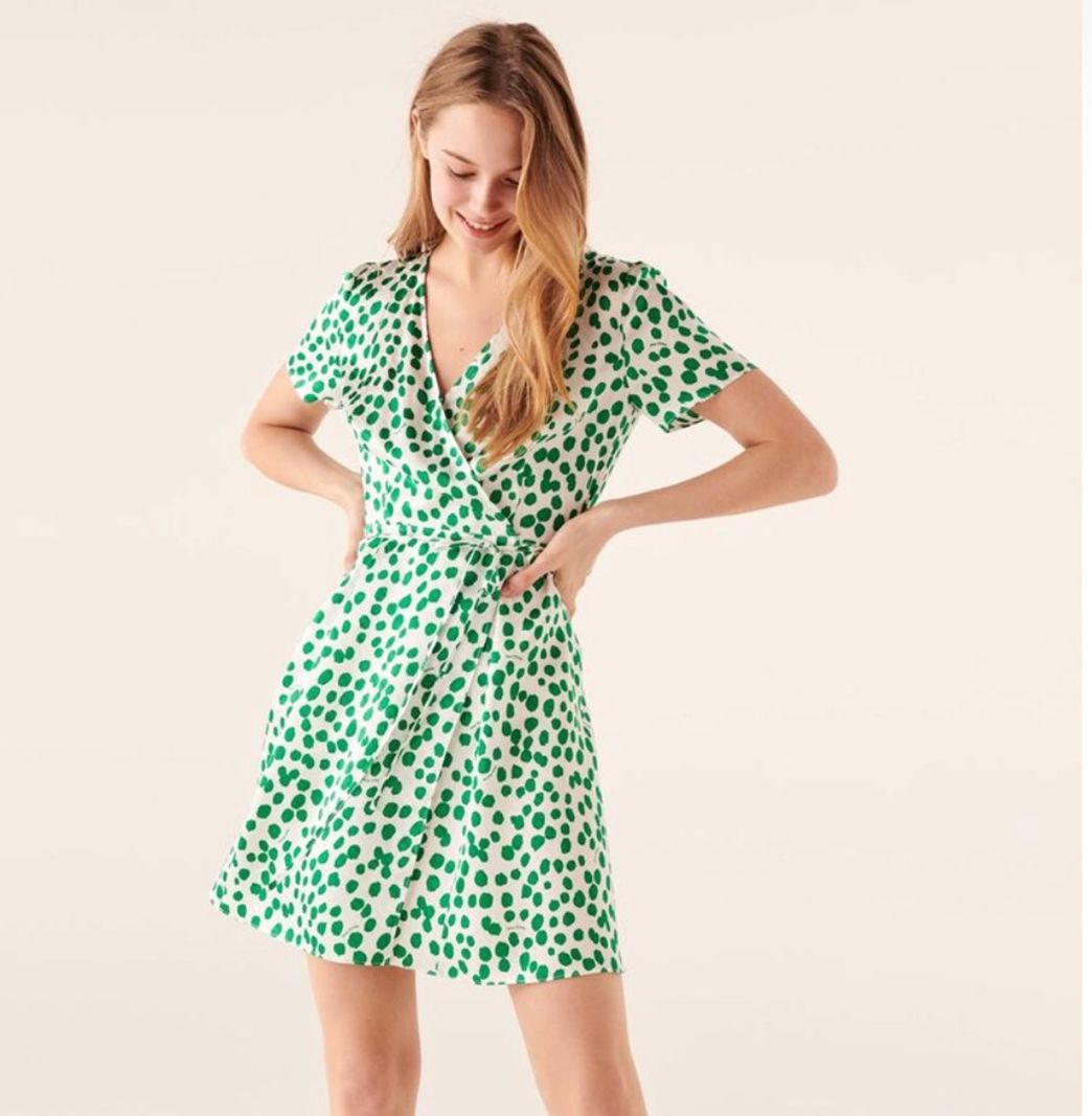 Social Robe Courte Cache Cœur Satin