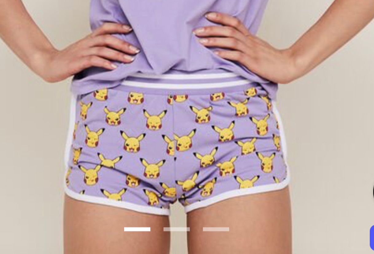 Social Short violeta Pikachu 