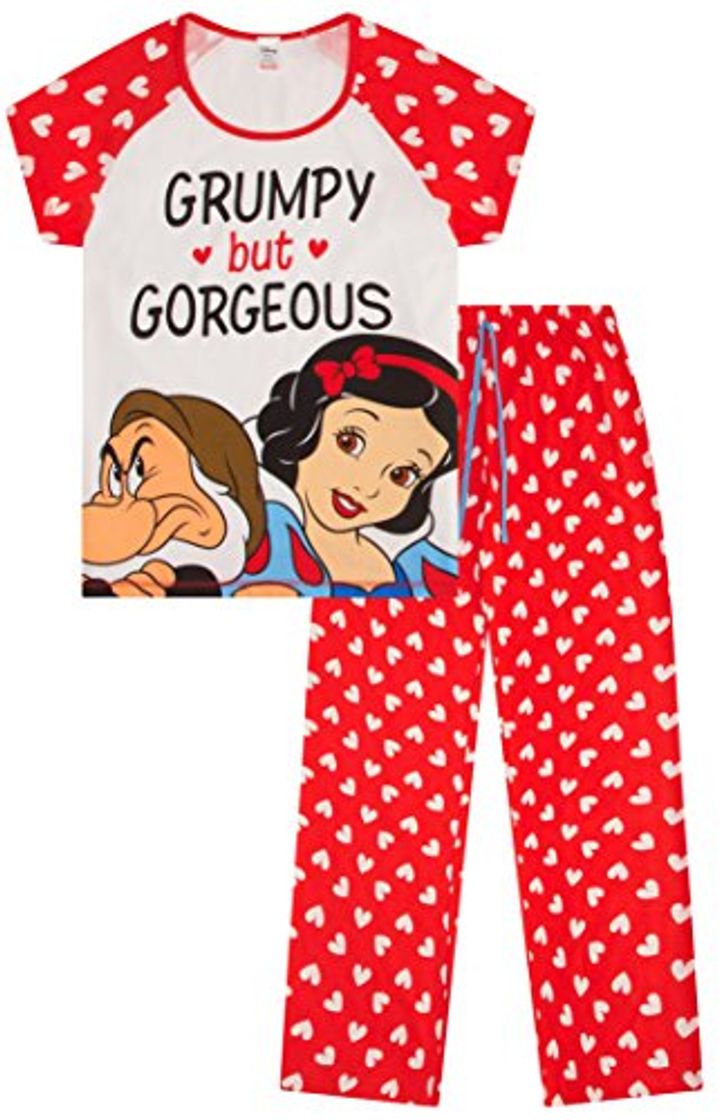 Fashion Disney - Pijama largo de algodón para mujer