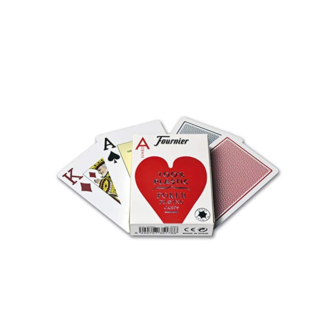 Producto Fournier 1028935 Baraja de Poker Profesional, 100% Plástico, Modelos