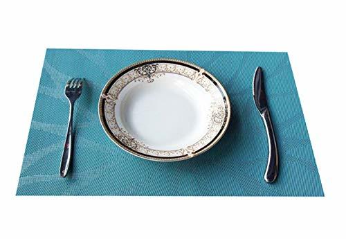 Producto FOONREN Manteles Individuales,Place mats Sets of 6,PVC Vinilo Tejido Table Mats,Antideslizantes,Heat Resistant