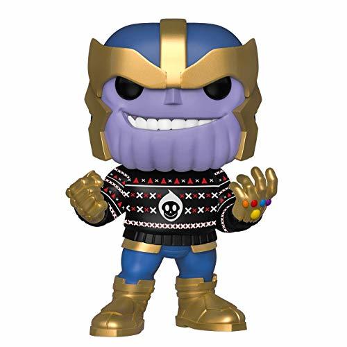 Game Funko Pop Bobble Vinyle Marvel: Holiday-Thanos Figura Coleccionable, Multicolor