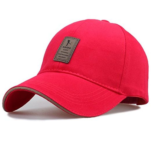 Gshy Gorra de béisbol Cool Sport Golf Ciclismo Senderismo Ocio para Hombres Mujeres Accesorios rojo Talla única