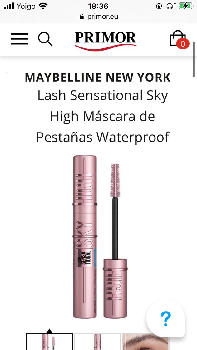 Moda Lash Sensational Sky High Máscara de Pestañas Waterproof