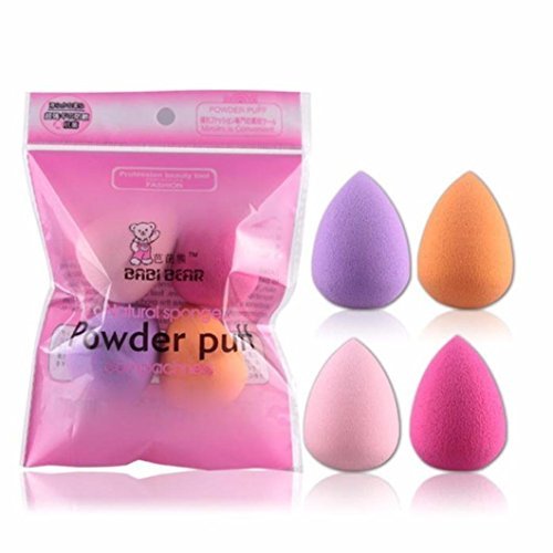 Social Lumanuby 4x esponjas para aplicación de maquillaje de manera precisa y profesional