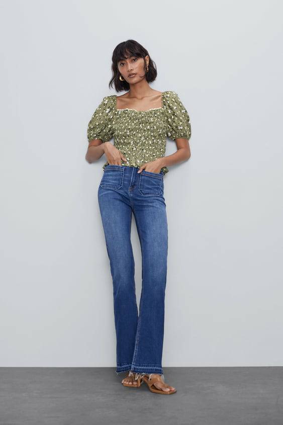 Fashion Top cropped estampado