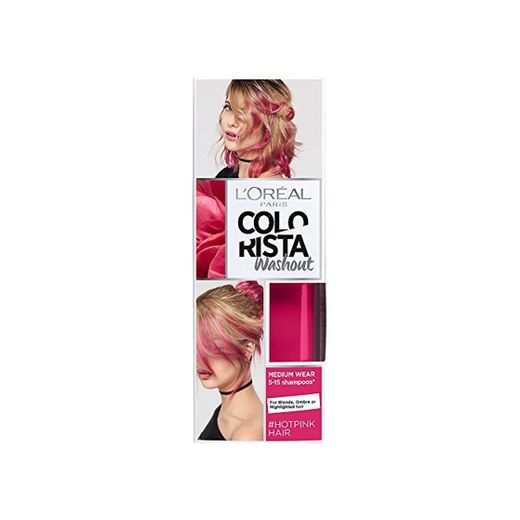 L'Oreal Paris Colorista Coloración Temporal Tono Washout Hot Pink Hair