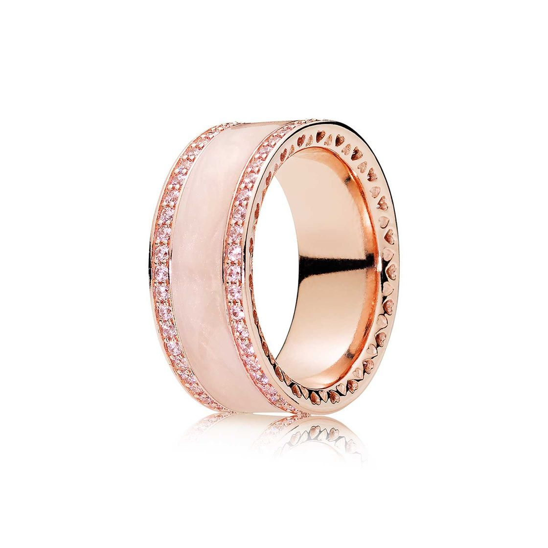 Social Anel PANDORA Rose Hearts of PANDORA