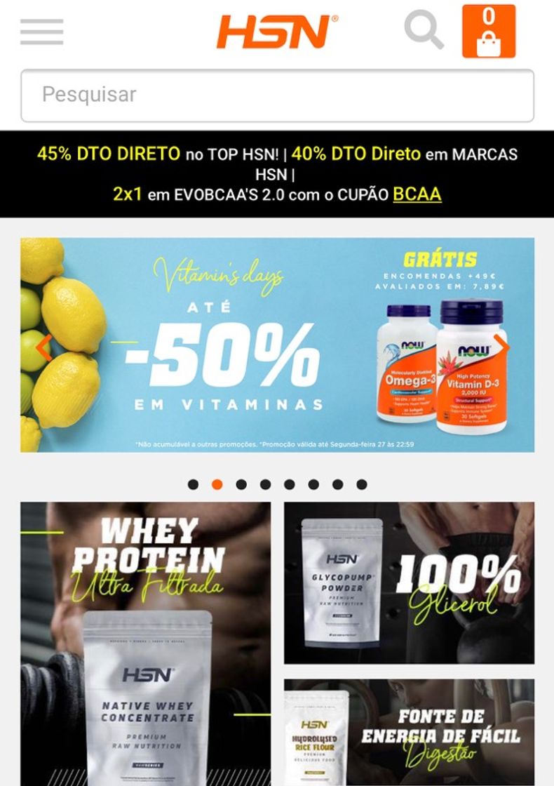 Social Loja de suplementos alimentares 