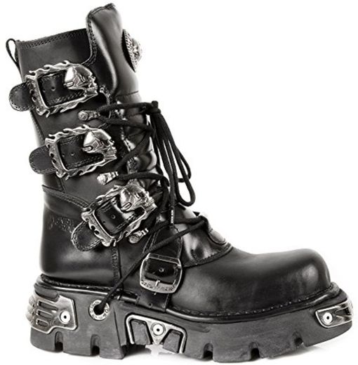 New Rock Mens Oxido M 391 Punk Goth Black Leather Boots 44 EU
