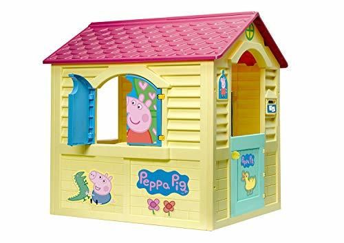 Chicos - Peppa Pig Casita Infantil de Exterior, Color Amarilla con tejado