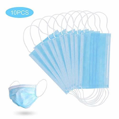 GerTong 10 PCS Máscara Desechable Máscara Anti-contaminación Máscara Protectora de Filtración Multicapa