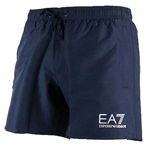 Emporio Armani Ea7 Natación Pantalones Cortos De Hombres, Azul Marino
