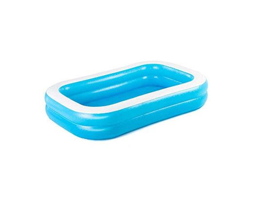 Bestway Family, Pool rechteckig für Kinder, Leicht aufbaubar, Blau, 262x175x51 cm Piscina