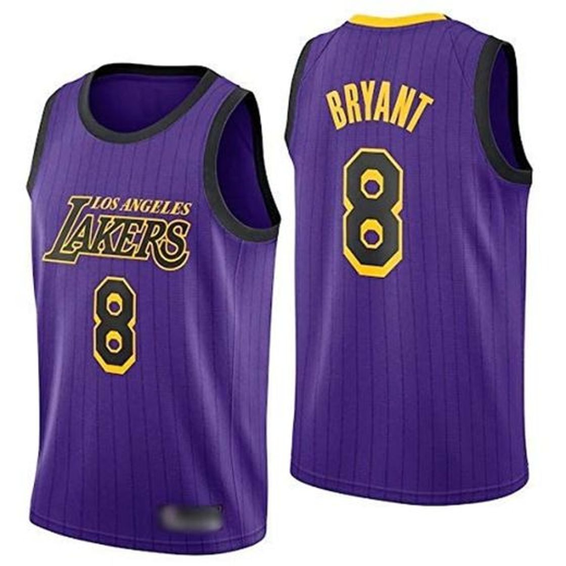 Moda Hj Hombres Kobe Jersey Los Angeles #24#8 Bryant Jerseys Baloncesto Amarillo Jersey