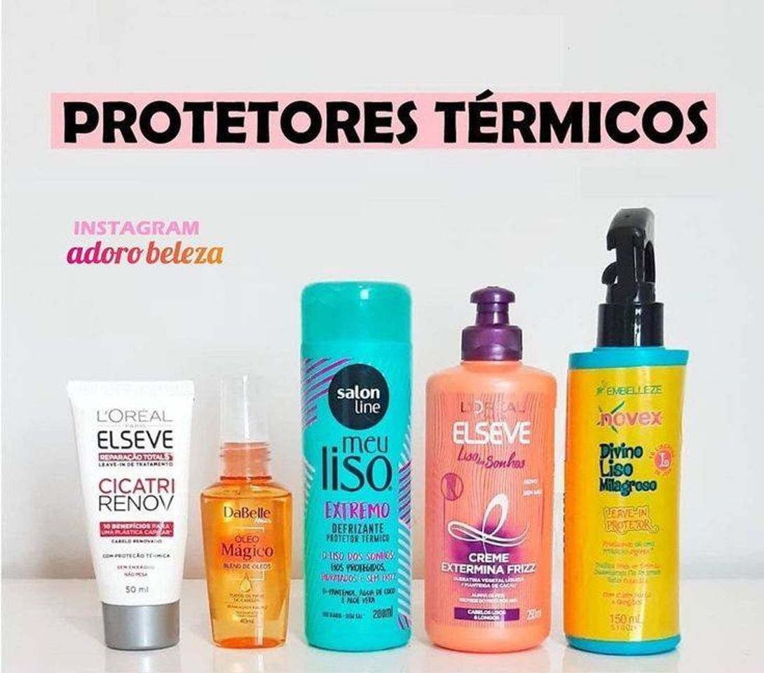 Fashion Protetores térmicos para usar antes da  chapinha e secador.