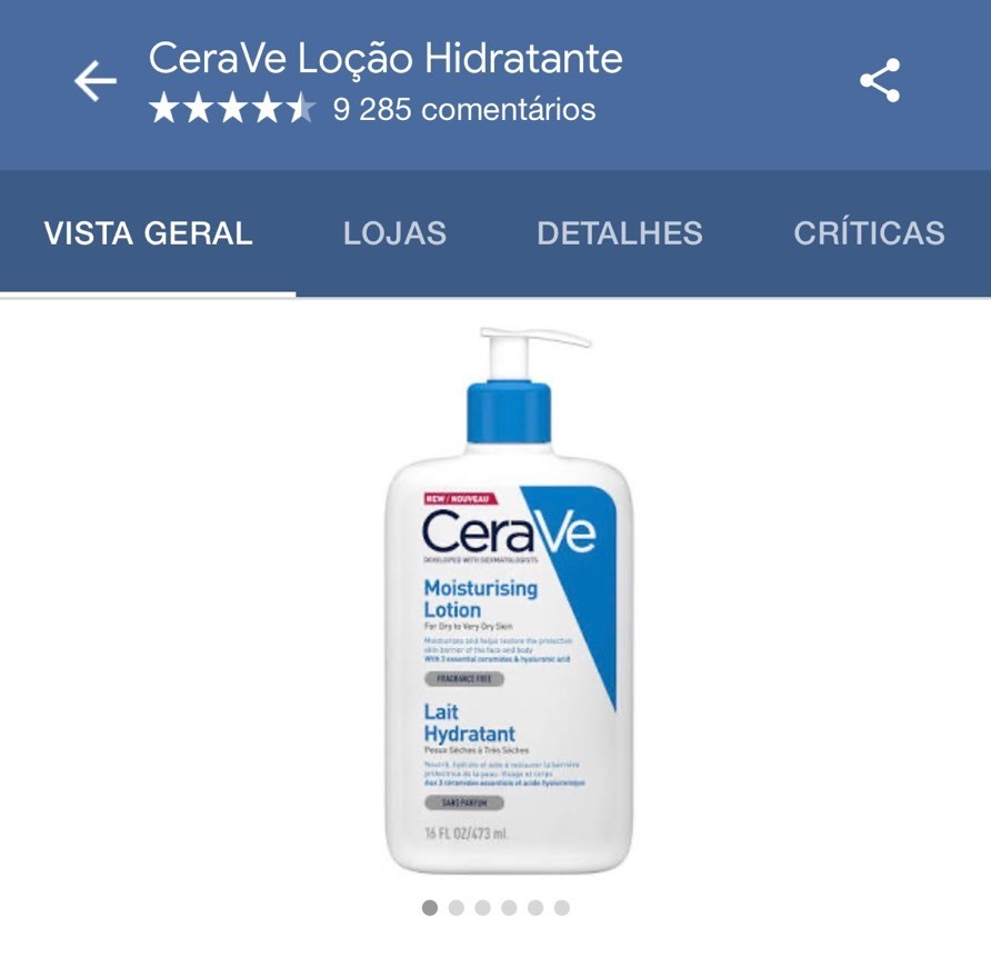 Moda Loção hidratante CeraVe 