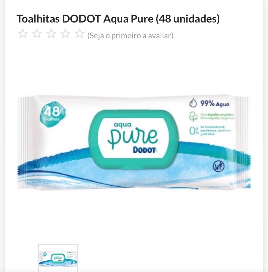 Fashion Toalhitas Aqua Pure Dodot