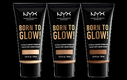 Moda Born To Glow! Naturally Radiant Foundation | NYX Professional ...