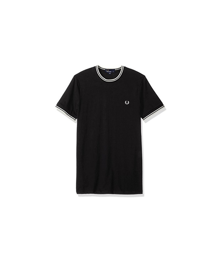 Social Fred Perry Fp Twin Tipped Camiseta, Negro