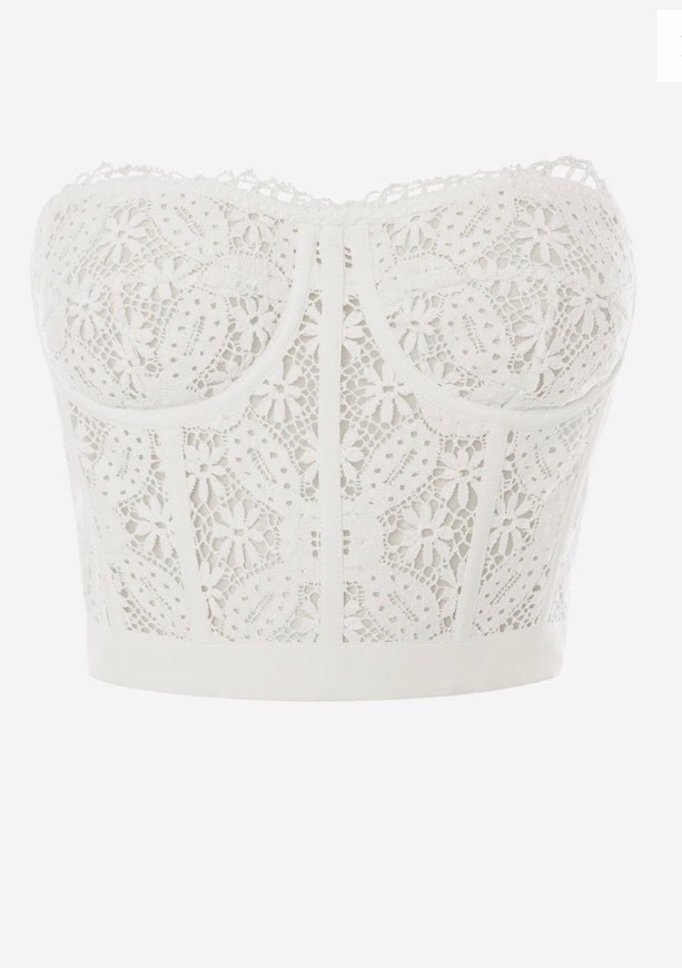 LACE BUSTIER TOP
