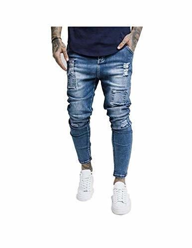 Sik Silk Vaquero Roto 13979 Denim Blue Hombre