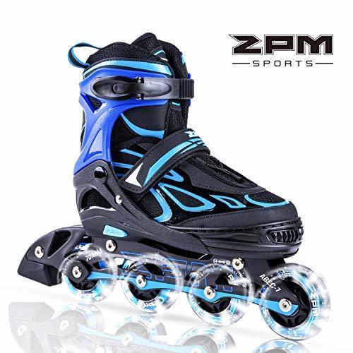 Producto 2PM SPORTS Vinal Ajustable Iluminación Patines en línea para Hijo y Adolescentes