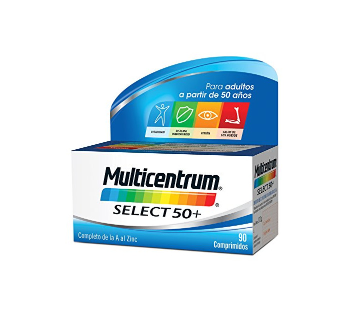 Producto Multicentrum Adulto 50+ Complemento Alimenticio con 13 Vitaminas y 11 Minerales