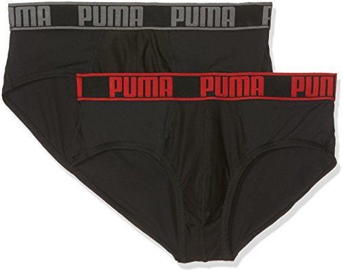 Puma Active Brief 2p Packed-Ropa Interior Deportiva Hombre Rouge