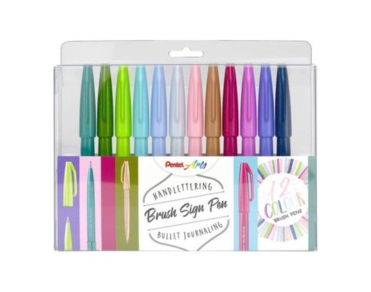 Pentel pack rotuladores pastel brush pen