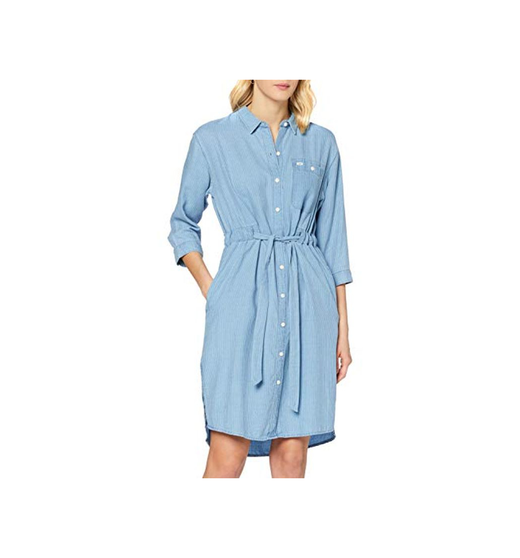 Lee Long Denim Dress Vestido Casual