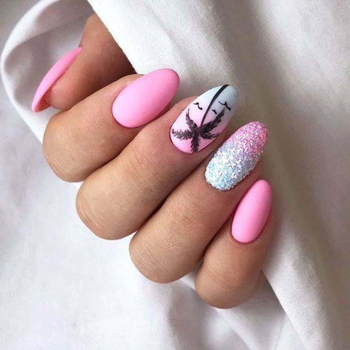 Fashion Unhas rosa 💖