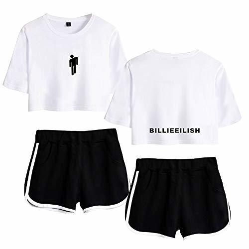 Product Billie Eilish Conjunto 2 Piezas Mujer Verano Completo Sportivo Short y Crop