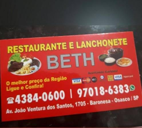 Restaurante E Lanchonete Beth