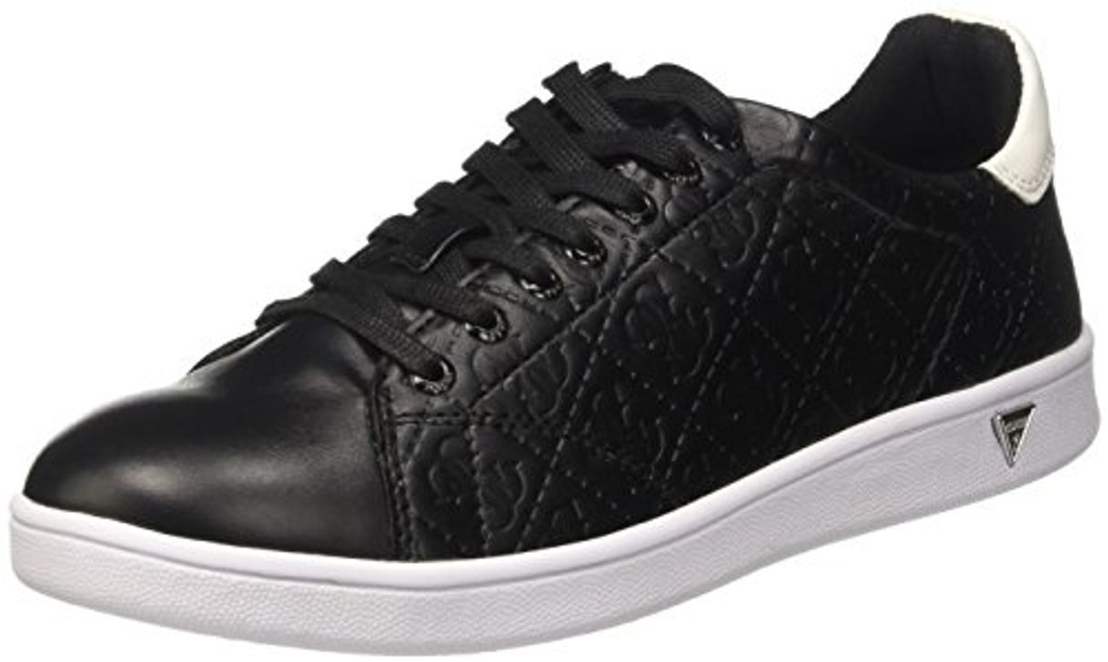 Fashion Guess Super, Zapatillas de Tenis para Mujer, Negro