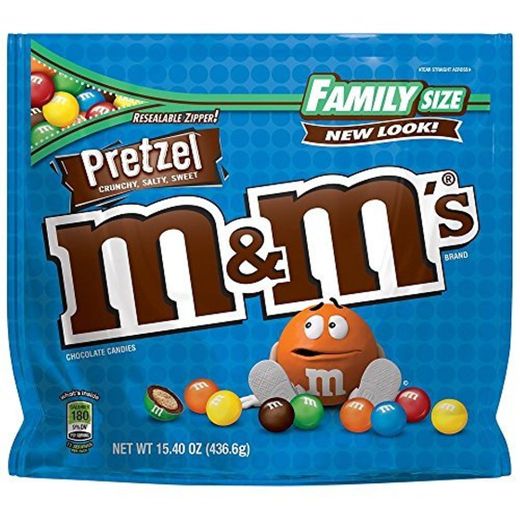 Pretzel M&M's Large Family Size Bag 436.6g